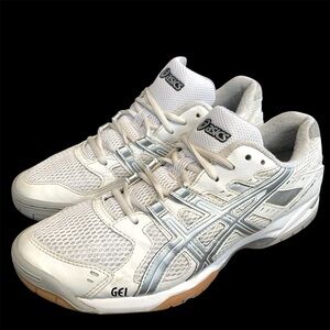 Asics B257N Gel-Rocket 6 Volleyball Shoes White/Silver Mesh | Women's | Size 9.5